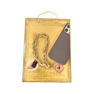 XO Poppy Hold It Wristlet Charm Bling Chain for Smartphone Neutral